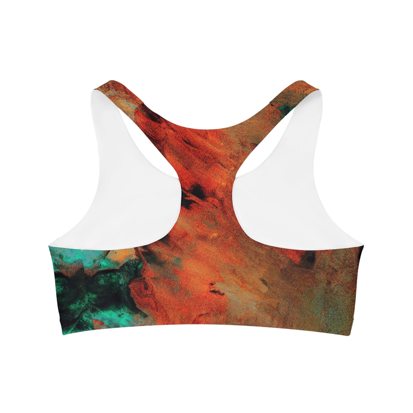 Orange fluo - Inovax Seamless Sports Bra