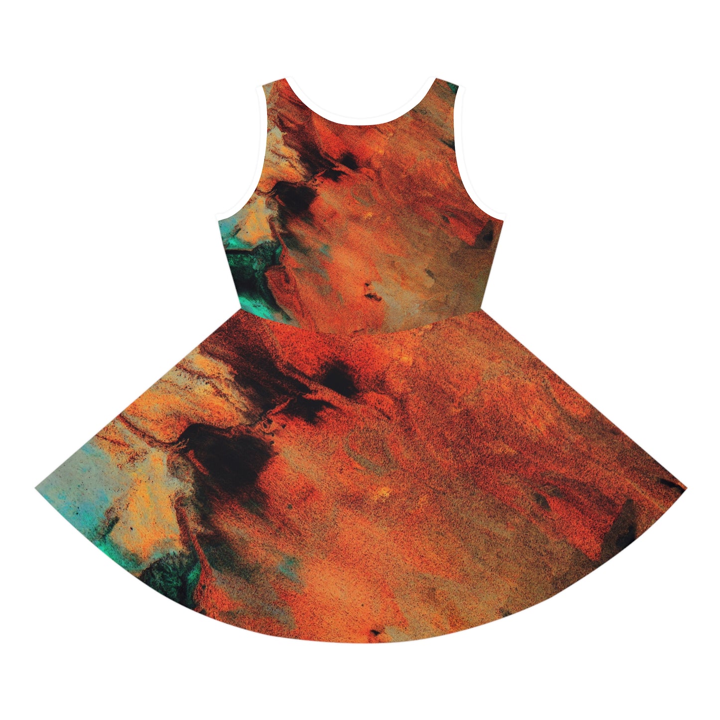 Orange flush - Inovax Girl's Sleeveless Sundress