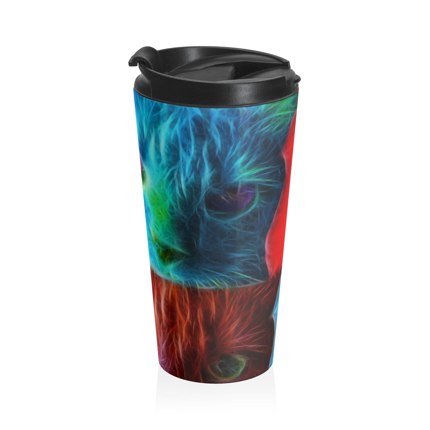 Pop Cats - Tasse de voyage en acier inoxydable Inovax