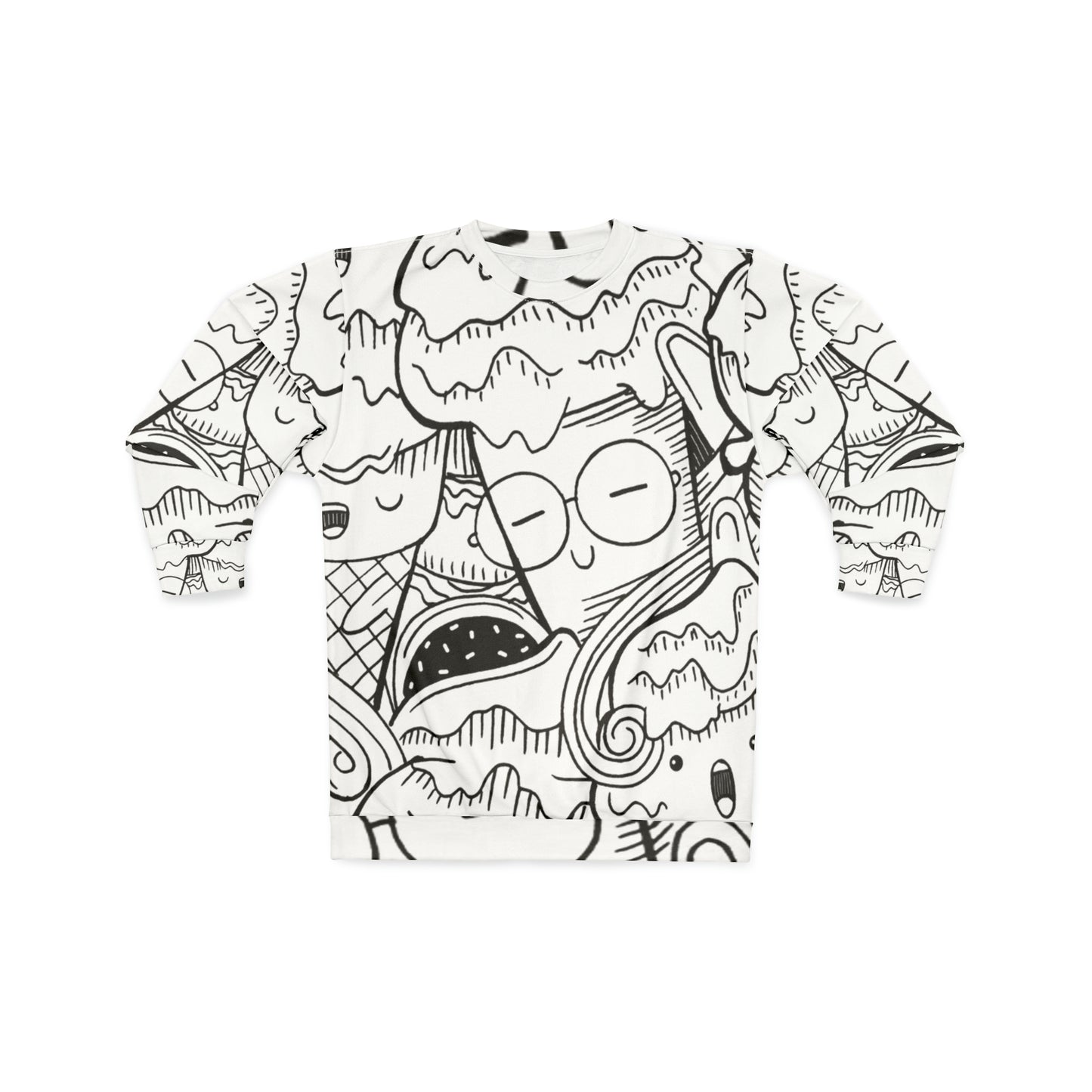 Doodle Icecream - Sudadera unisex Inovax