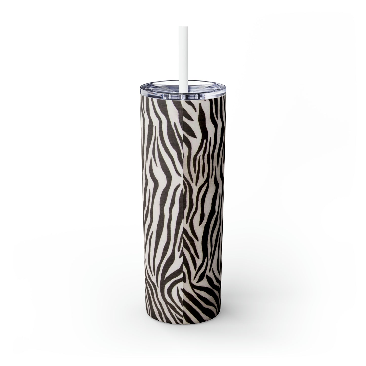 Zebra - Vaso delgado Inovax Maars® con pajita de 20 oz