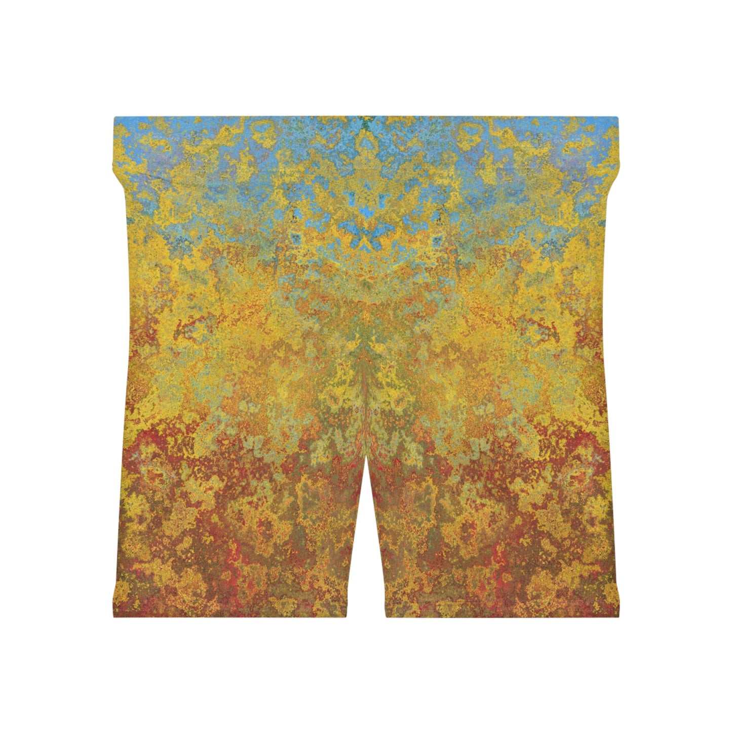 Gold and blue spots - Inovax Women's Biker Shorts