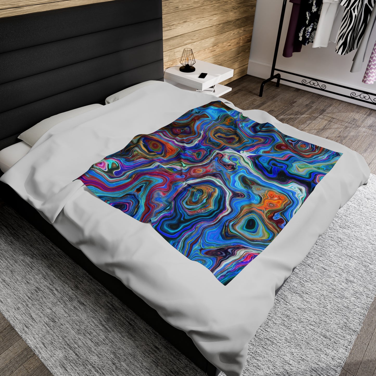 Trippy Liquid - Inovax Velveteen Plush Blanket