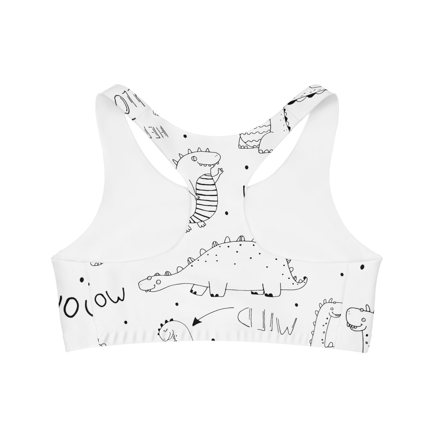 Doodle Dinosaures - Soutien-gorge de sport sans couture Inovax