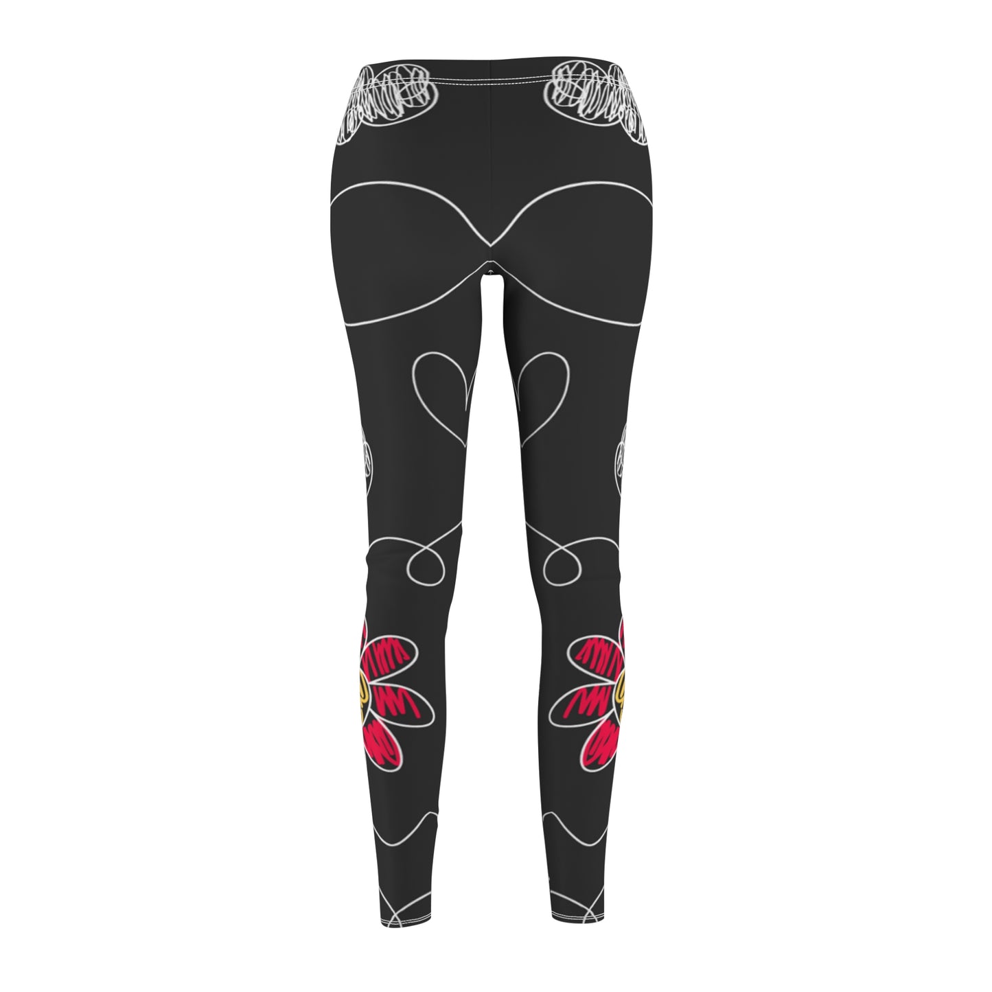 Kids Doodle Playground - Leggings casuales de corte y costura para mujer Inovax