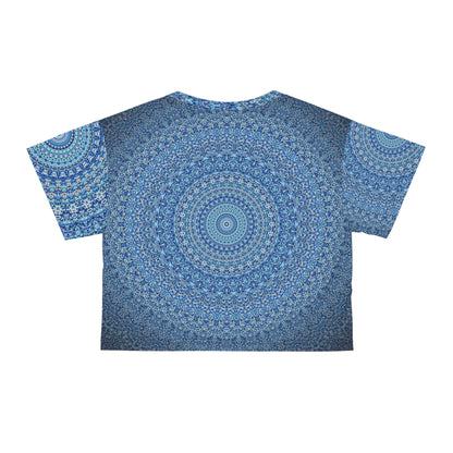 Blue Mandala - Inovax Crop Tee