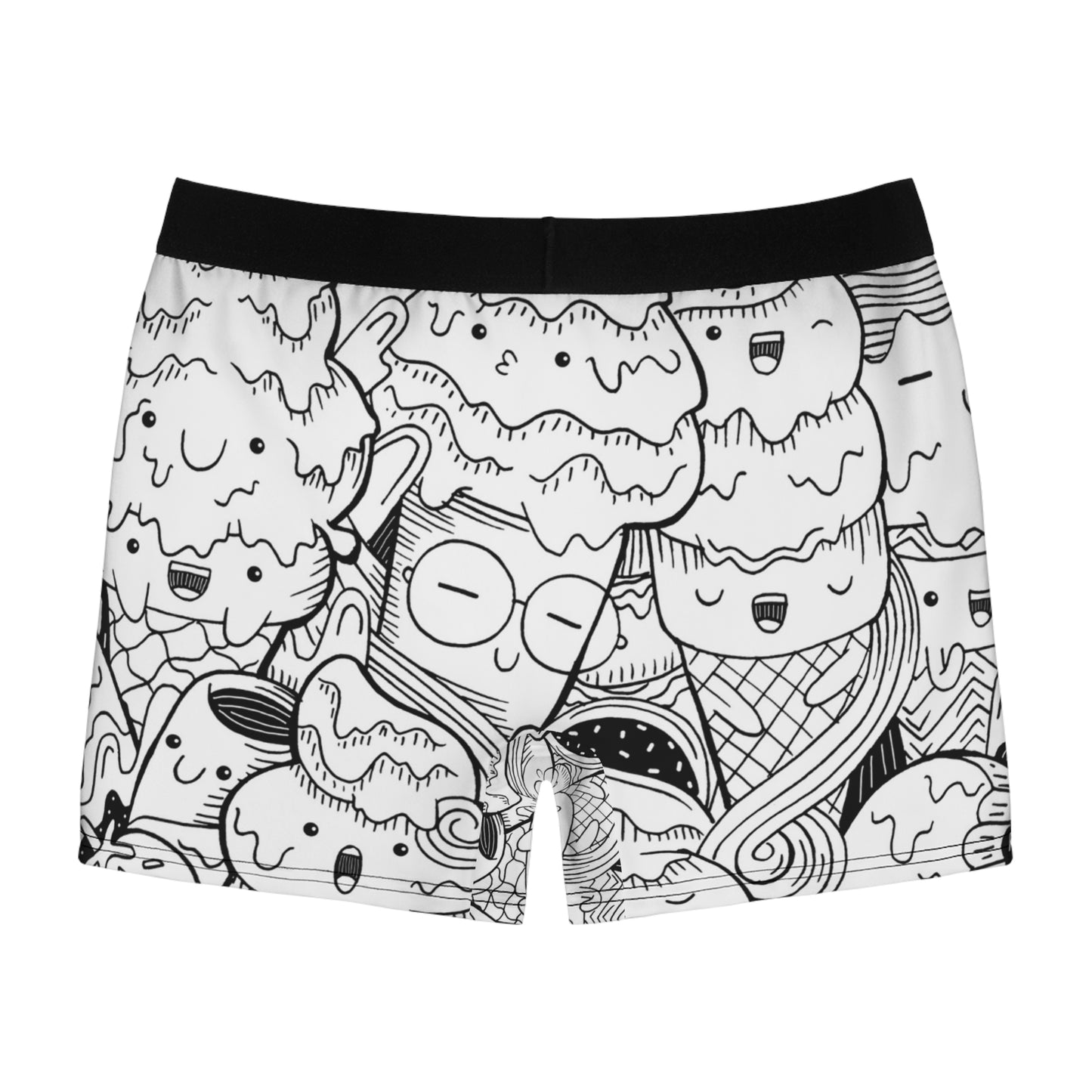 Doodle Icecream - Calzoncillos tipo bóxer para hombre Inovax