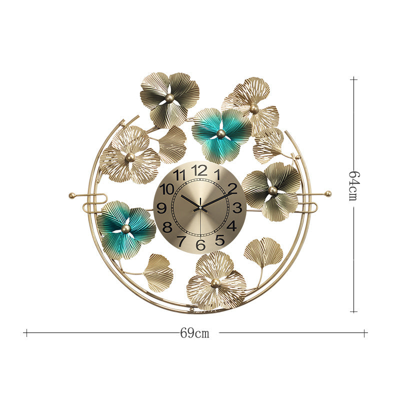 Habitación modelo de reloj decorada con arte del viento