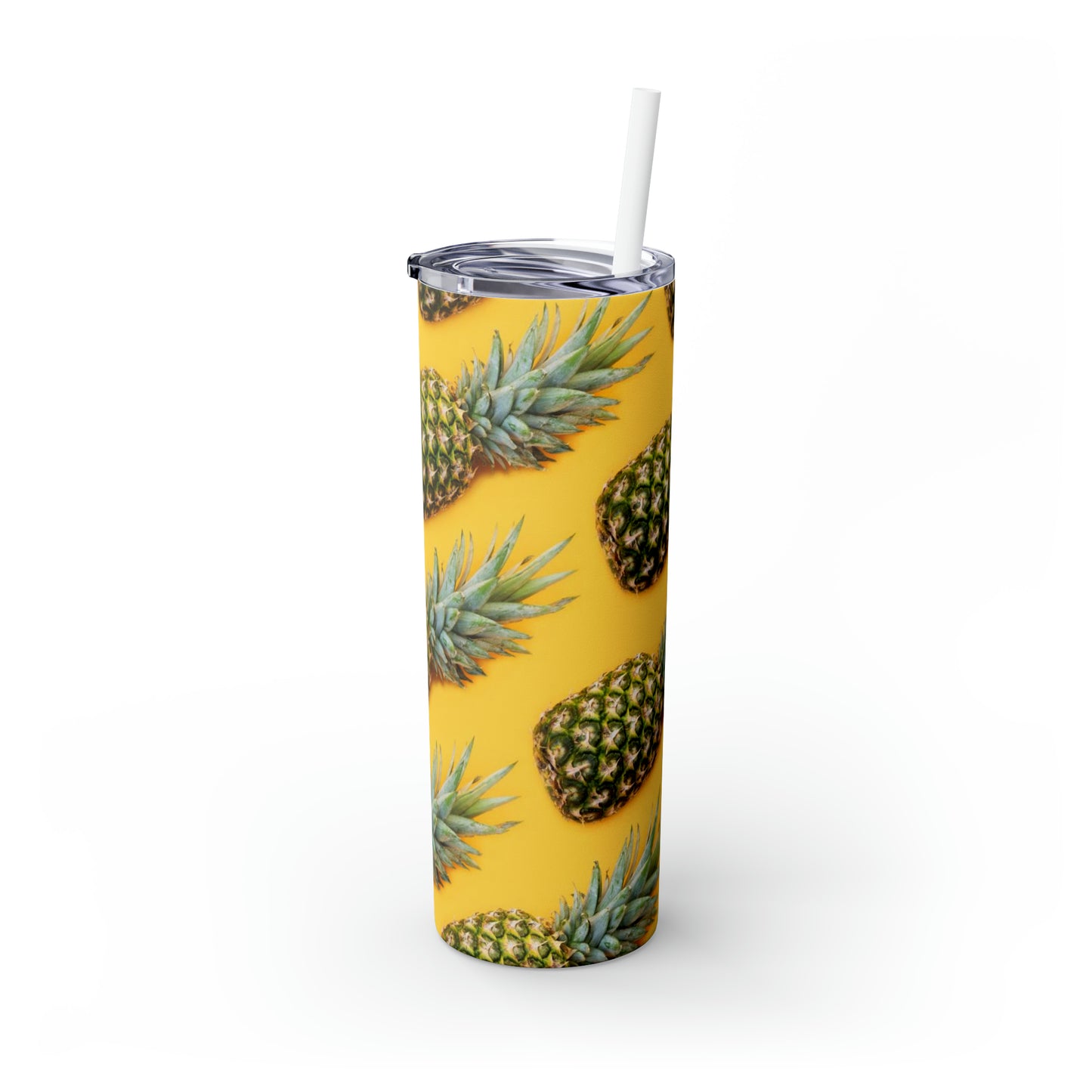 Ananas - Inovax Maars® Skinny Tumbler avec paille 20oz