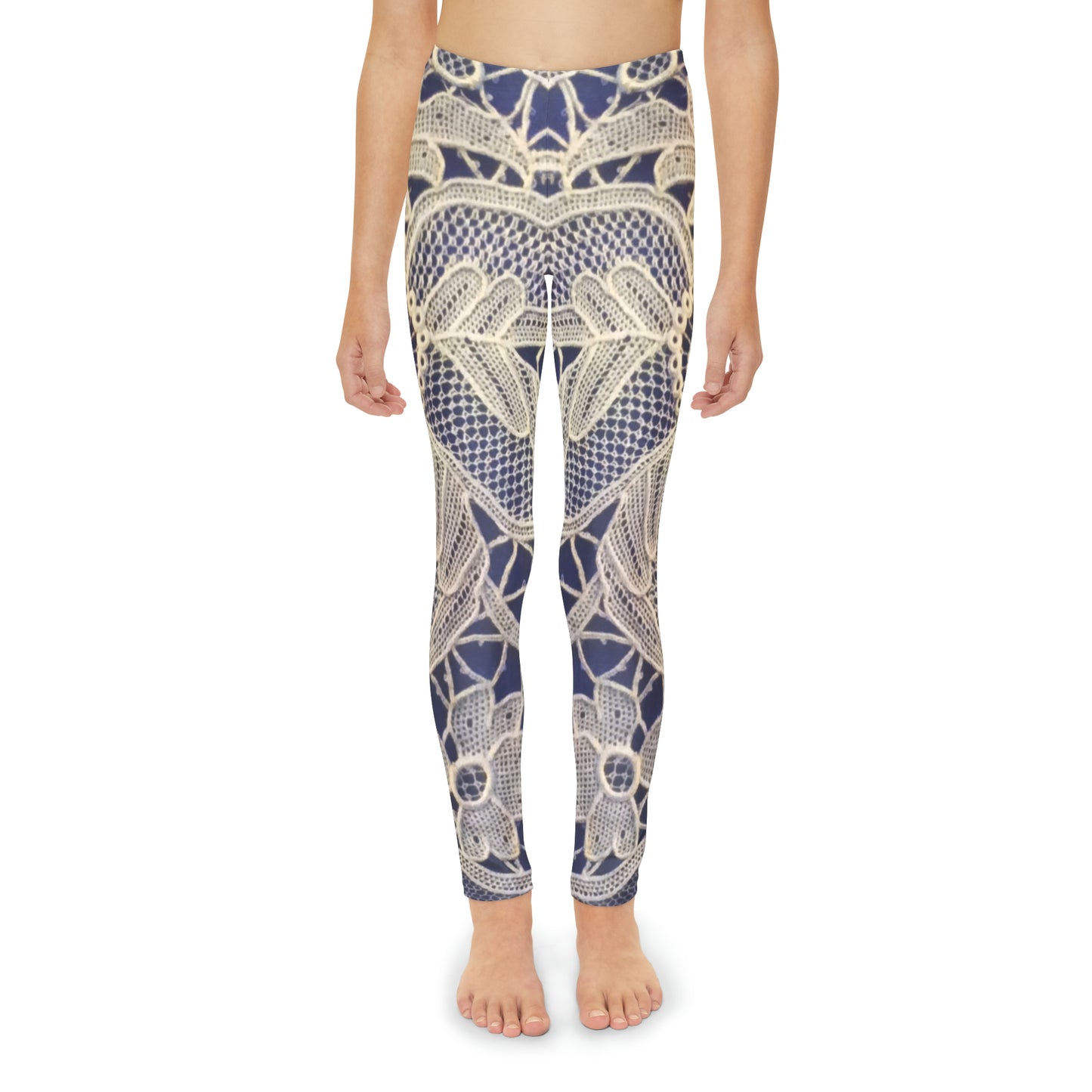 Golden and Blue - Inovax Youth Full-Length Leggings