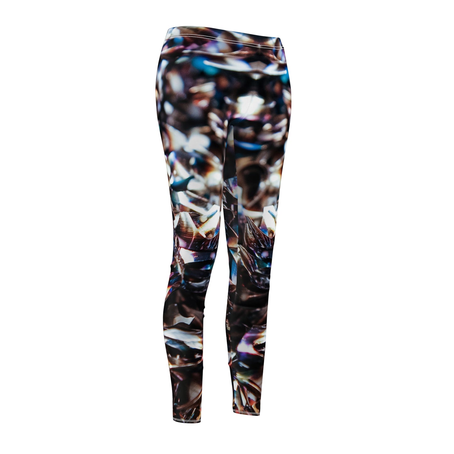 Liquid Metalic - Leggings casuales de corte y costura Inovax para mujer