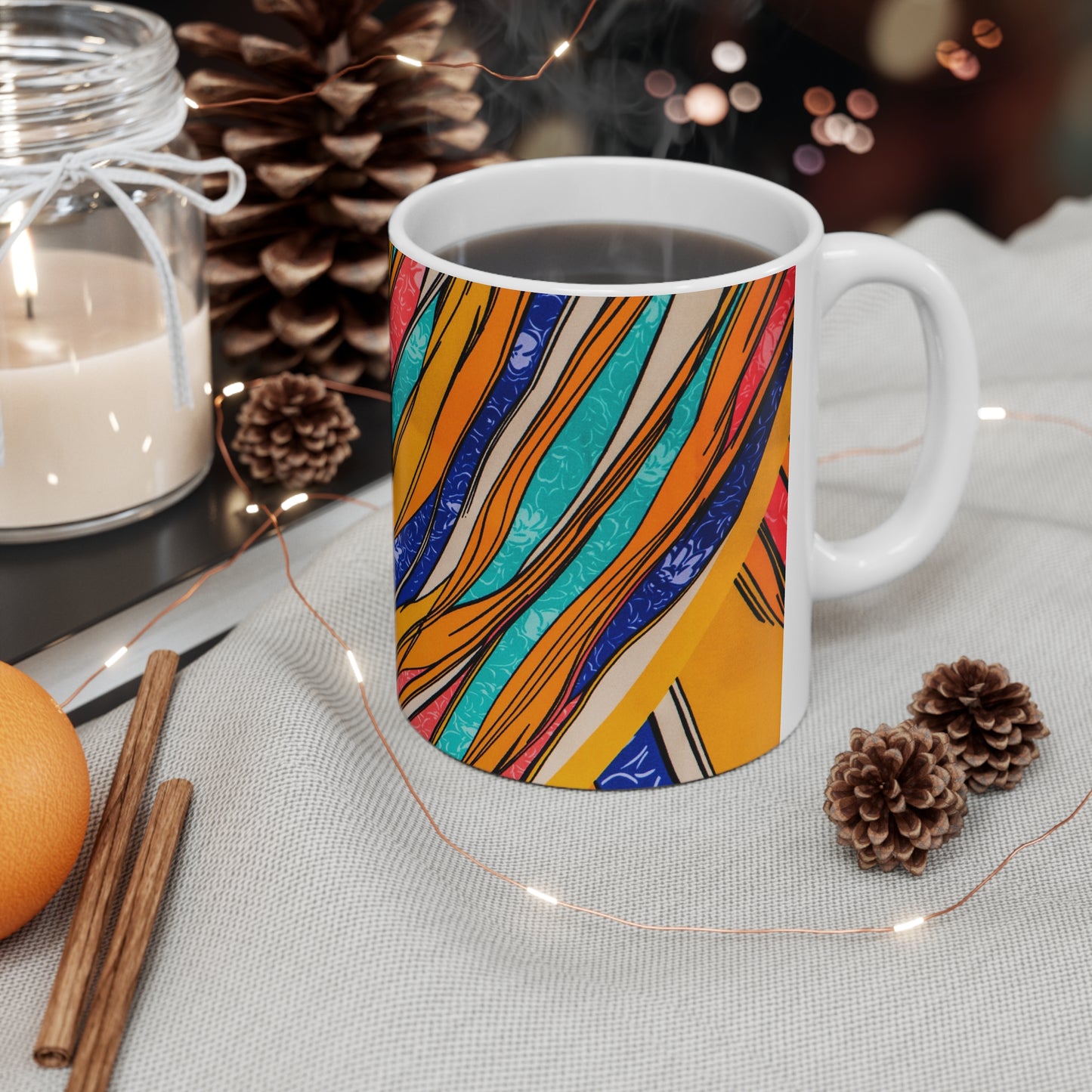 Color Brushstroke - Inovax Ceramic Mug 11oz