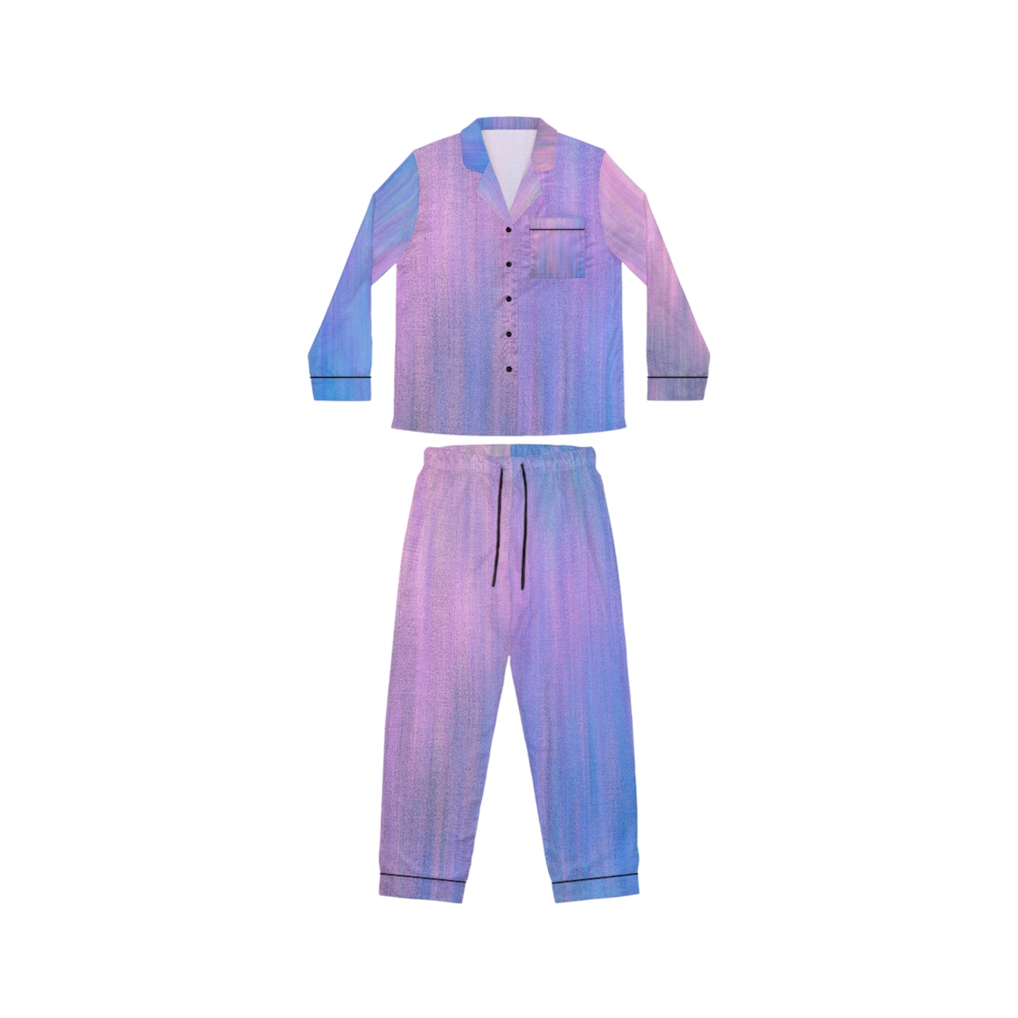 Blue & Purple Metalic - Inovax Women's Satin Pajamas