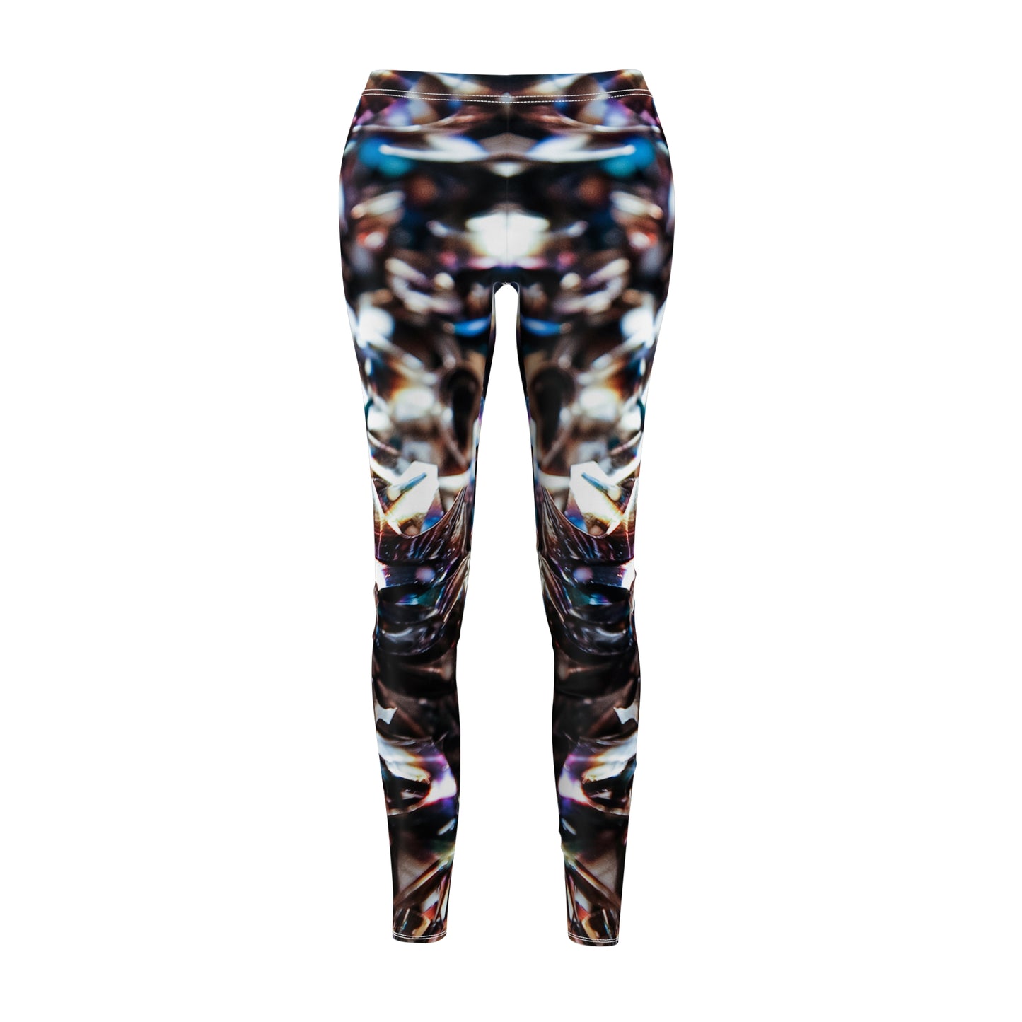 Liquid Metalic - Leggings casuales de corte y costura Inovax para mujer