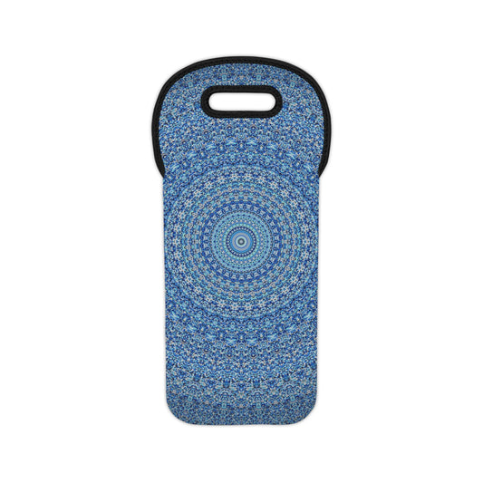 Blue Mandala - Inovax Wine Tote Bag