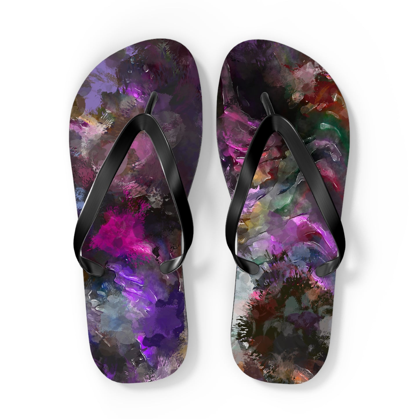 Purple Painting - Inovax Flip Flops