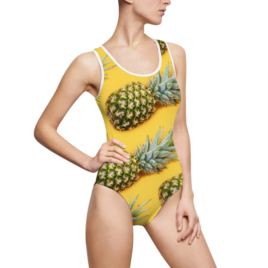 Pineapple - Inovax Women's Classic One-piece swimsuit