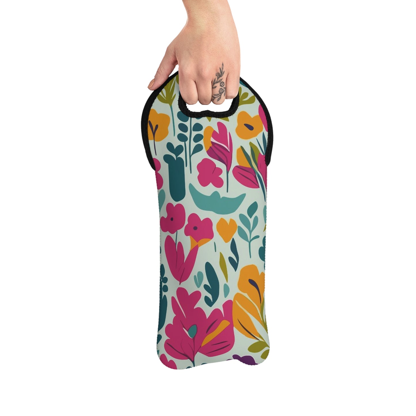 Fleurs légères - Inovax Wine Tote Bag