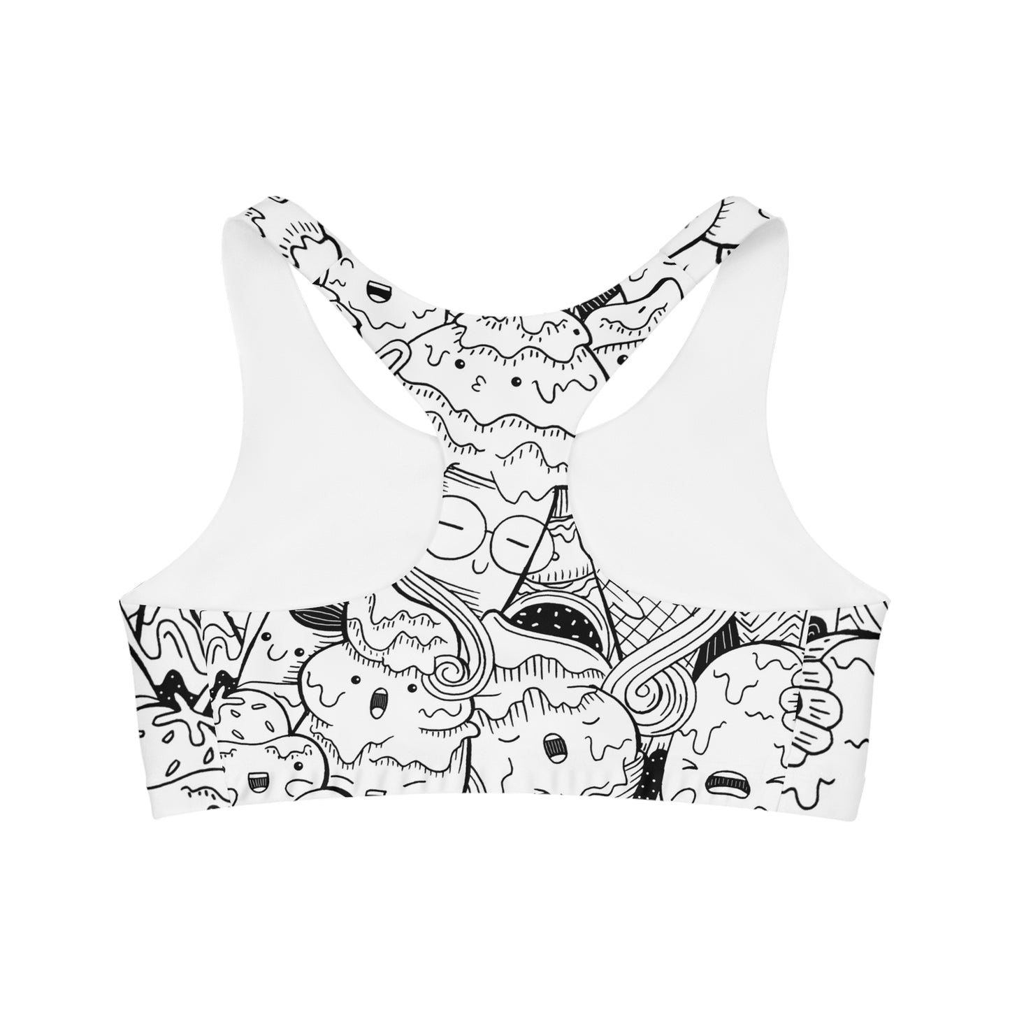 Doodle Icecream - Inovax Seamless Sports Bra