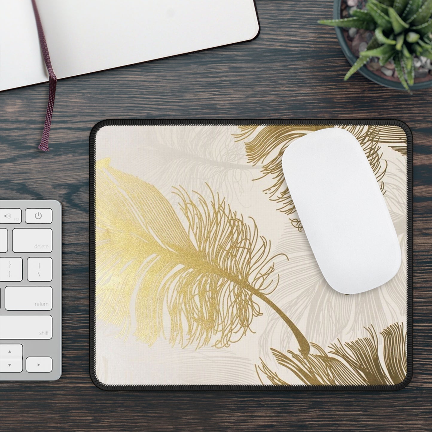 Golden Feathers - Inovax Gaming Mouse Pad