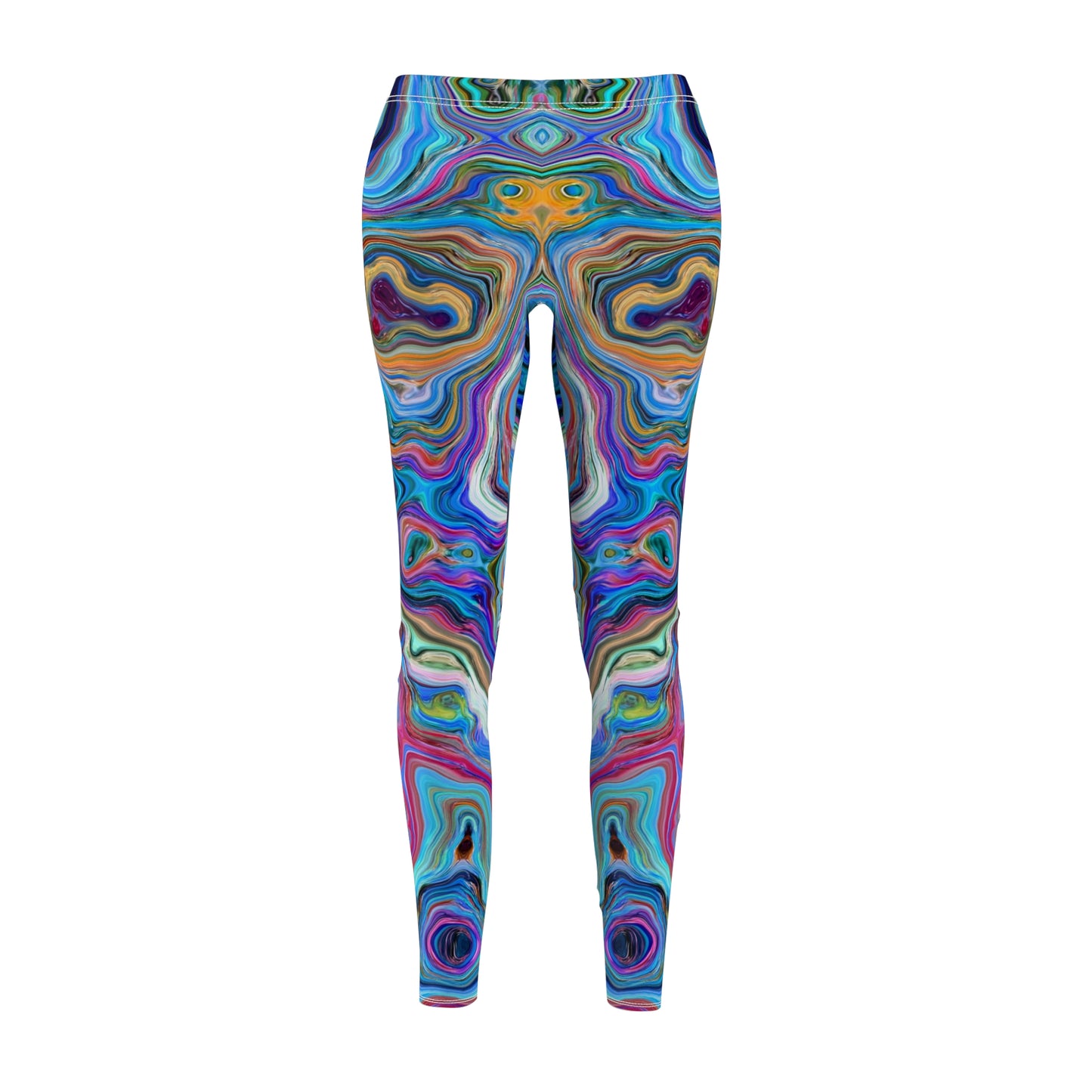 Trippy Liquid - Leggings casuales de corte y costura de mujer Inovax