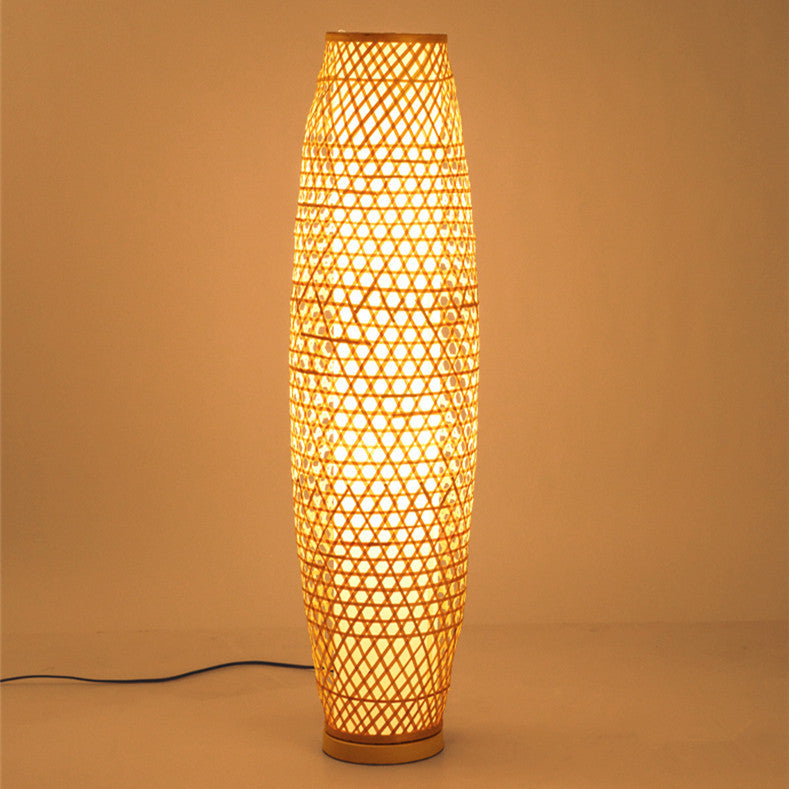 Southeast Asia Bamboo Art Lamp Japanese Tatami