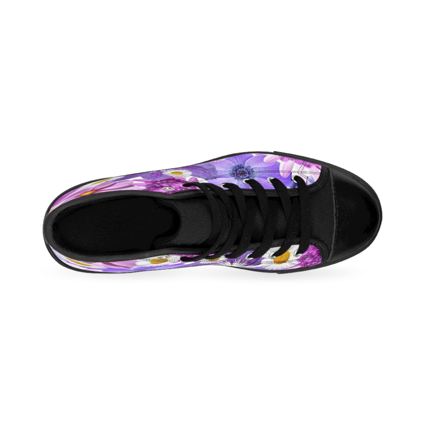 Purple Flowers - Inovax Women's Classic Sneakers