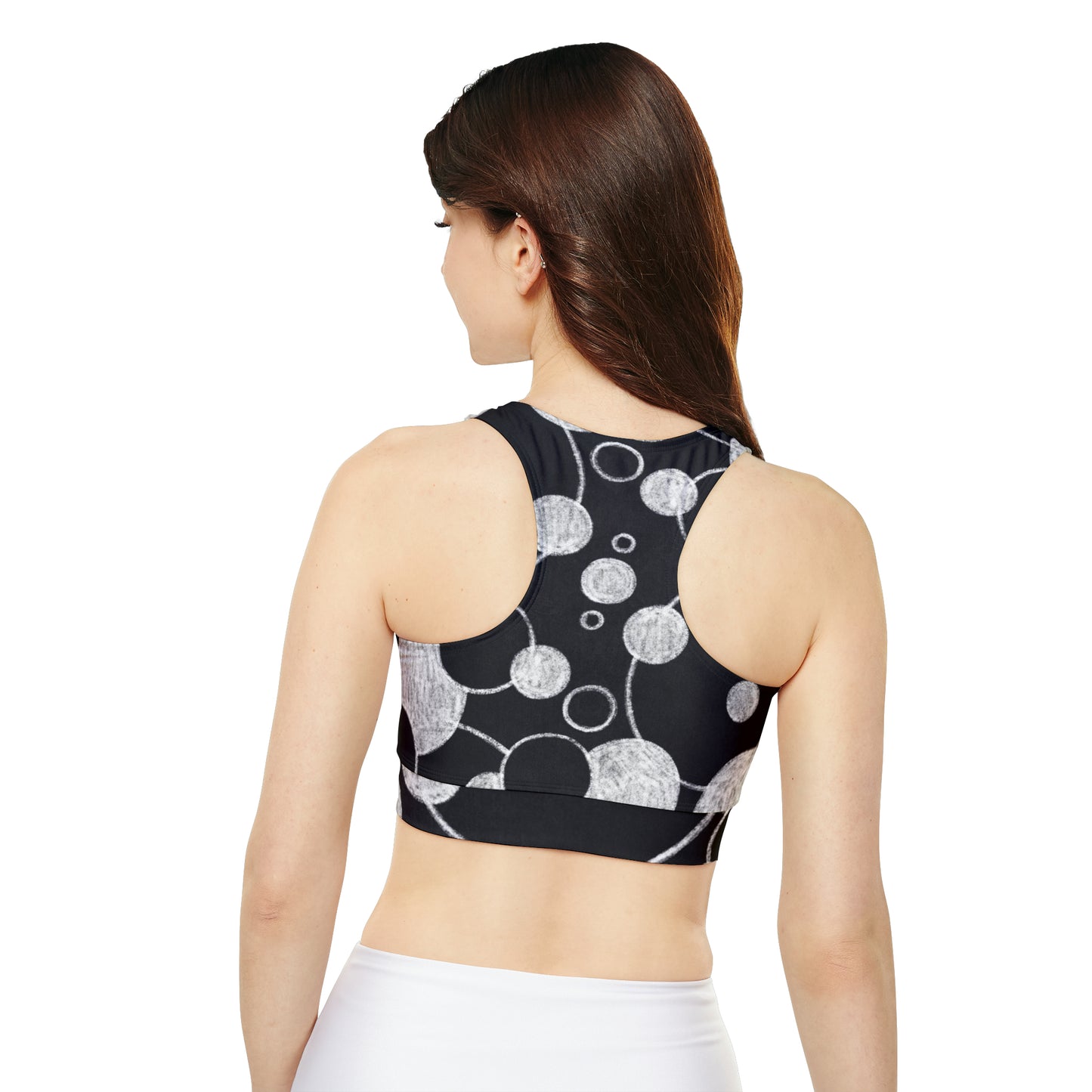 Black Dots - Soutien-gorge de sport rembourré Inovax