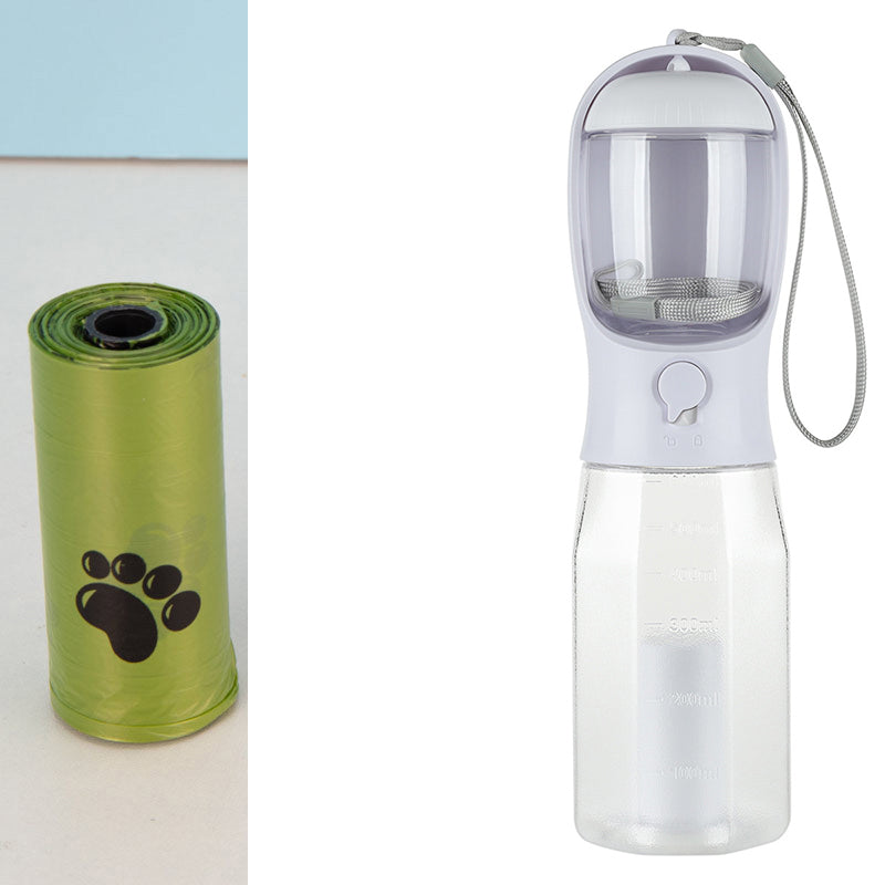 Bouteille d'eau Portable 3 en 1 pour chat et chien, distributeur de nourriture, abreuvoir, bouteille d'eau multifonctionnelle anti-fuite, produits pour animaux de compagnie