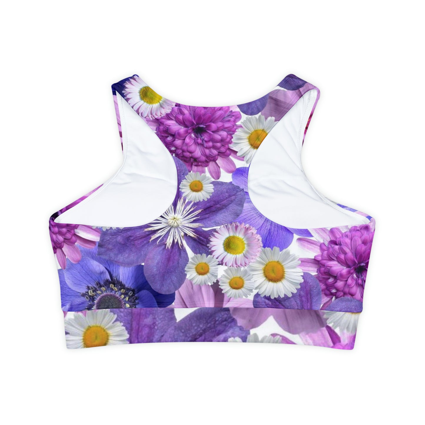 Fleurs violettes - Soutien-gorge de sport rembourré Inovax