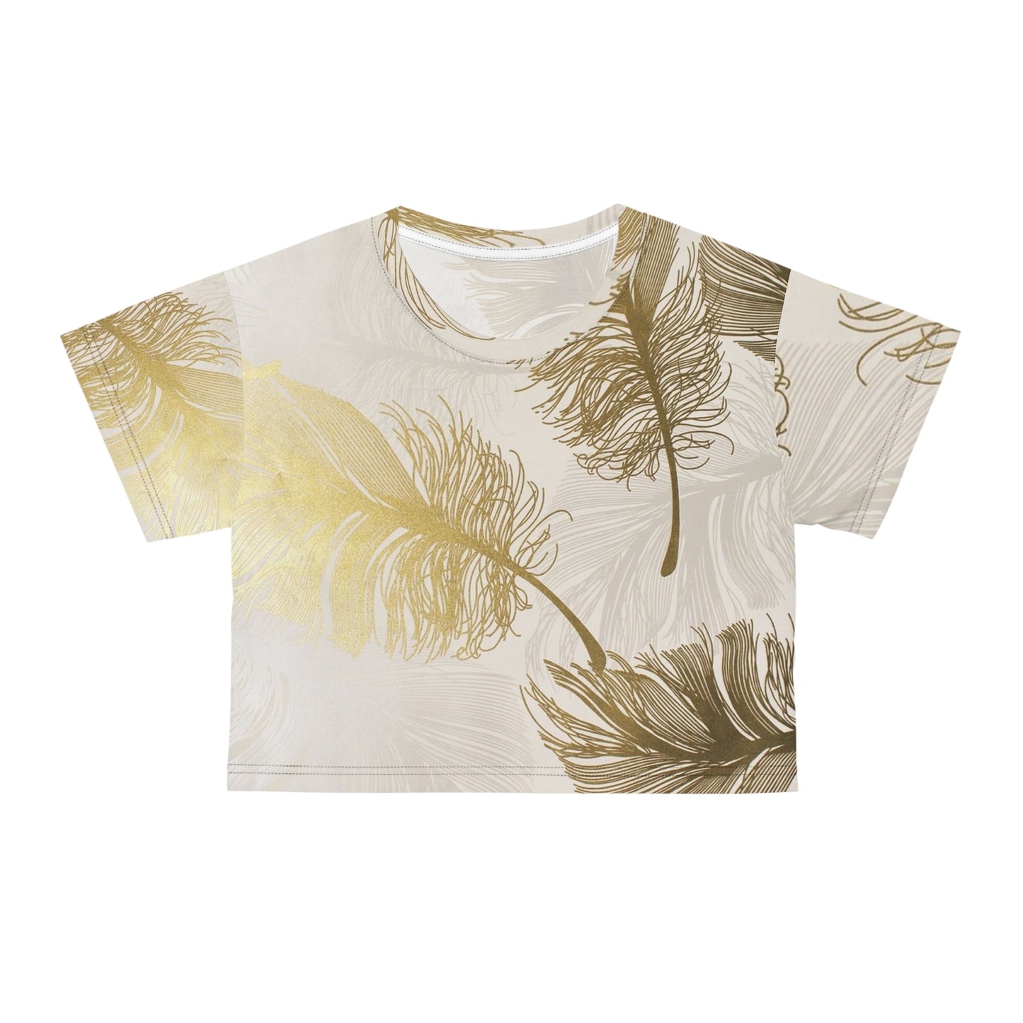 Golden Feathers - Inovax Crop Tee