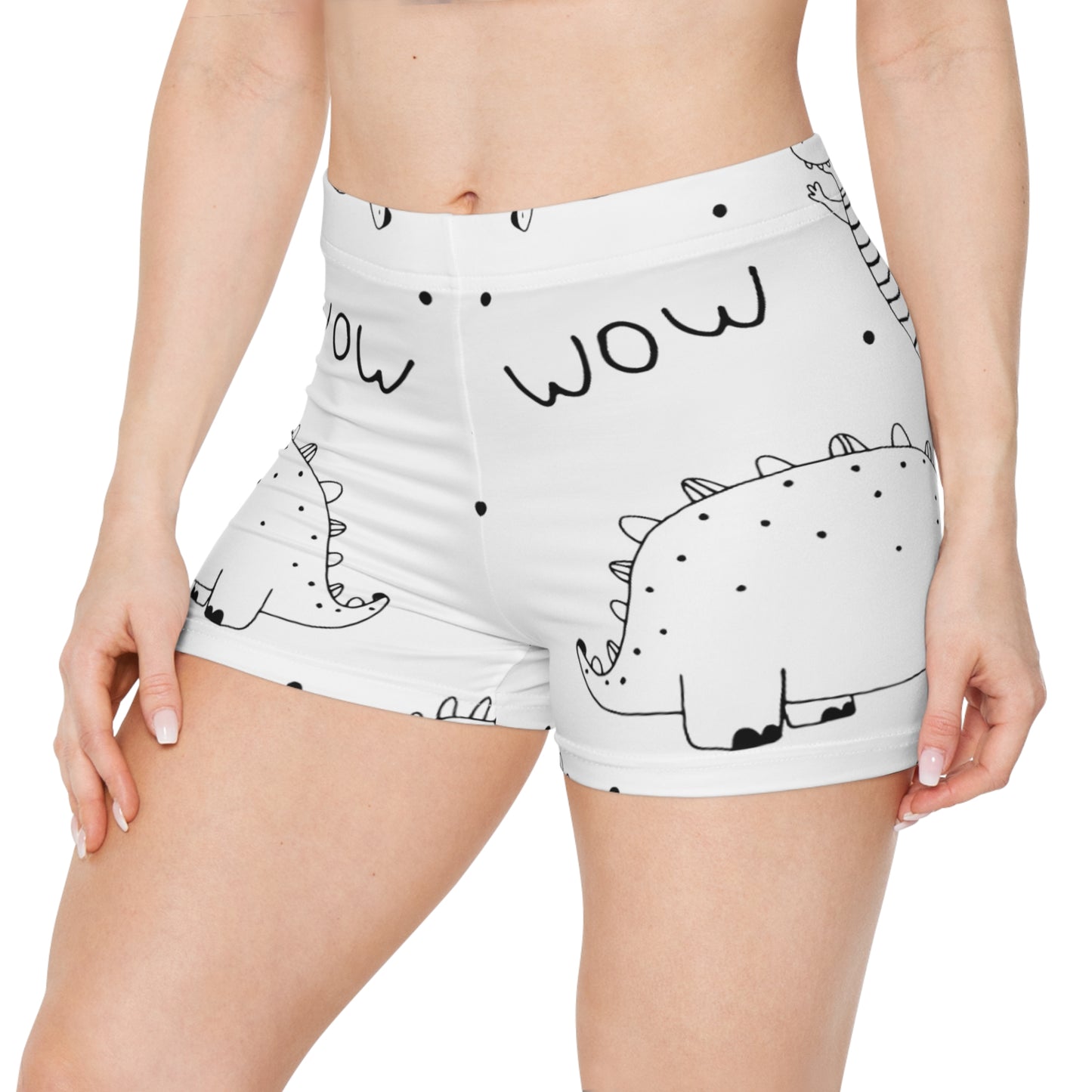 Doodle Dinosours - Inovax Women's Shorts