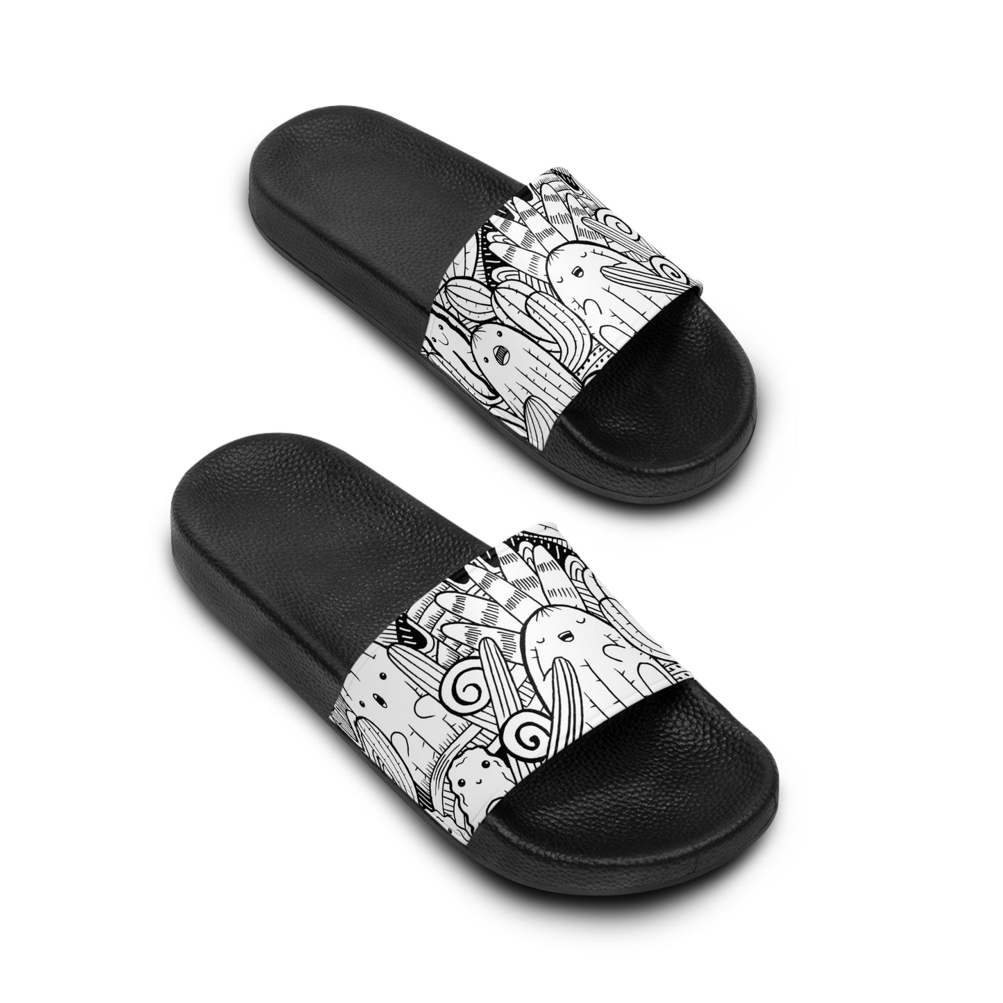 Doodle Cactus - Inovax Women's Slide Sandal