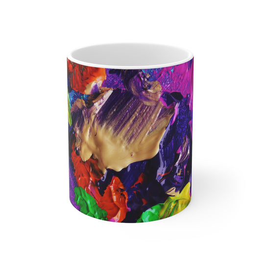 Pinturas de colores - Taza de cerámica Inovax 11oz