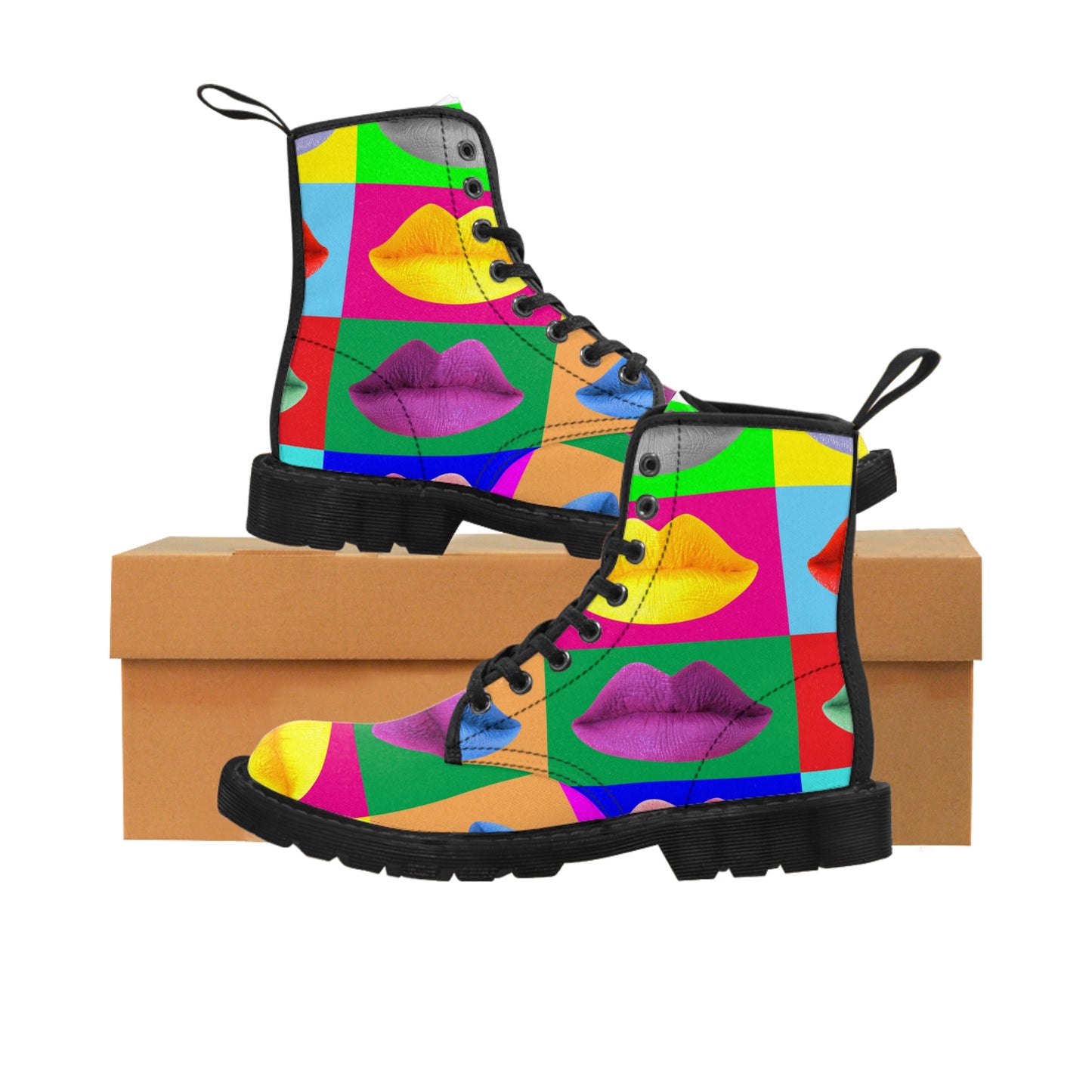 Pop Mouth - Botas de Lona Inovax Mujer