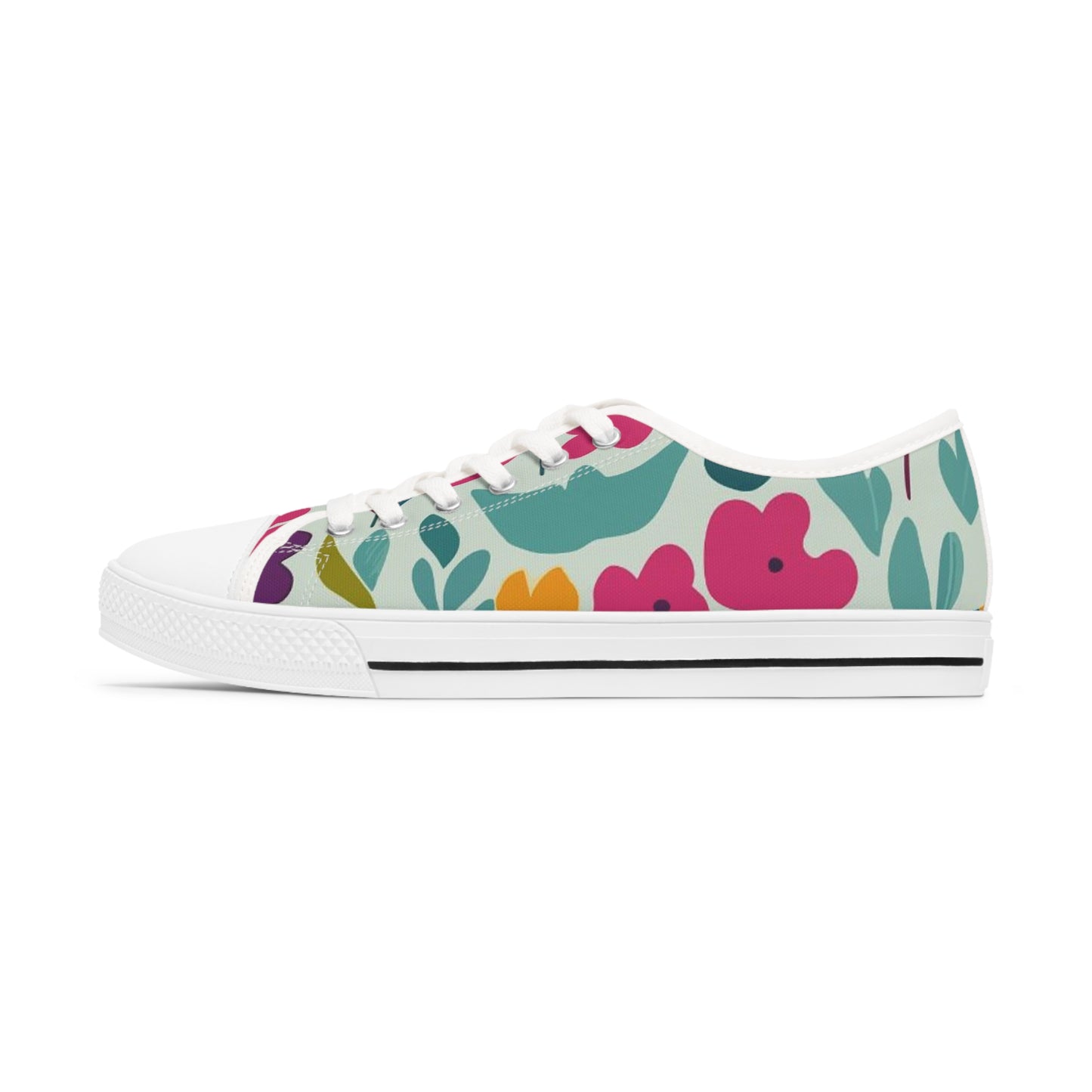 Light flowers - Inovax Woman's Low Top Sneakers