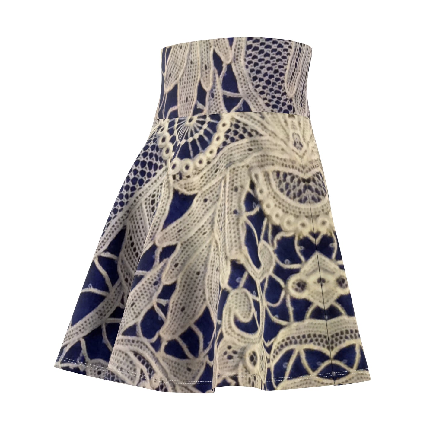 Golden and Blue - Inovax Woman's Skater Skirt