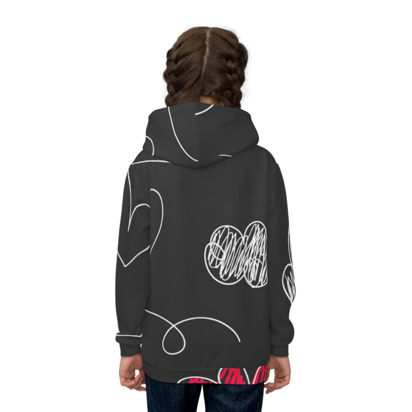 Kids Doodle Playground - Sudadera con capucha para niños Inovax