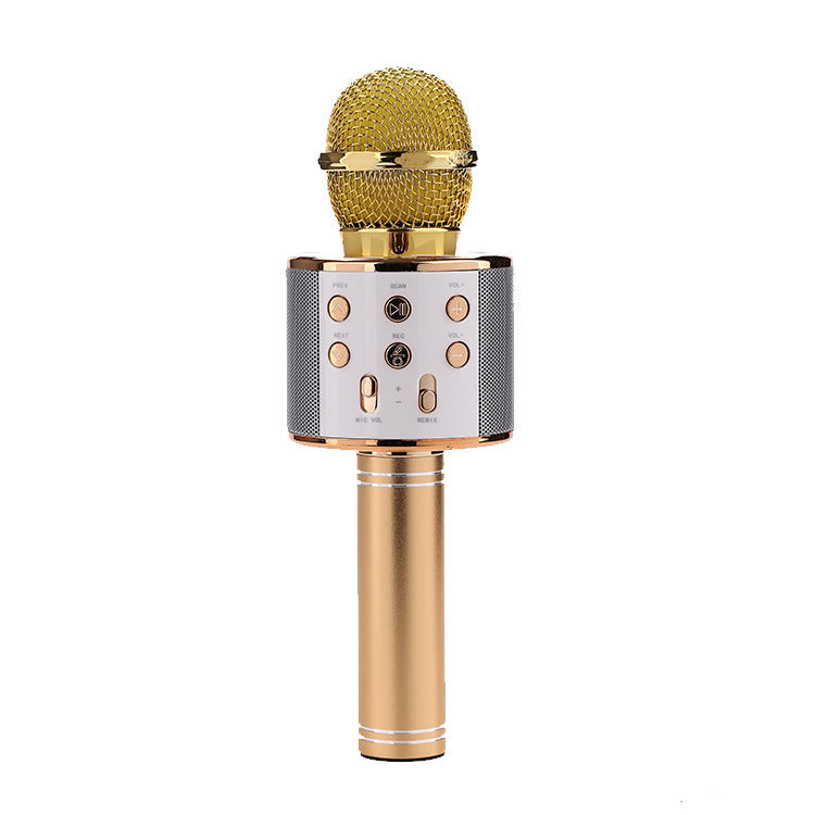 Microphone sans fil Portable Bluetooth, Mini Ktv domestique pour jouer de la musique, haut-parleur chantant