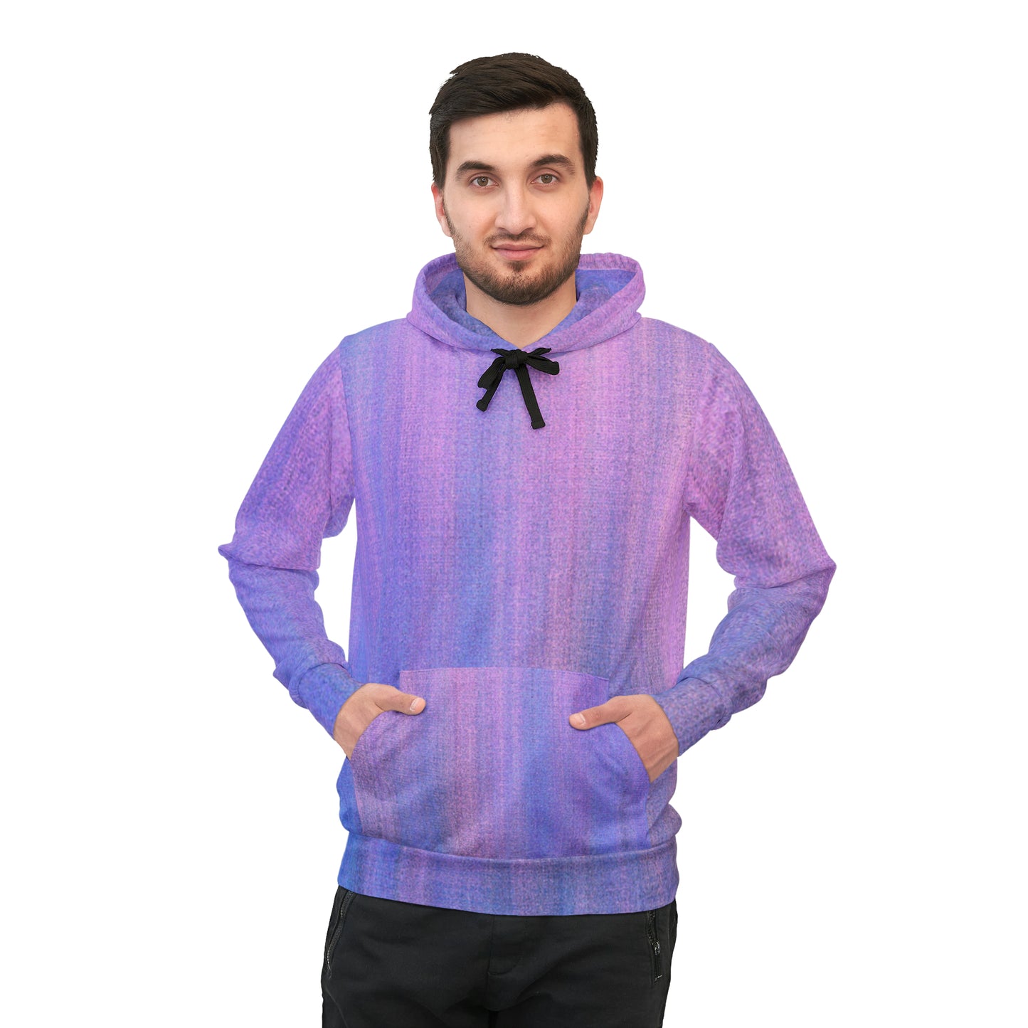 Azul y morado metálico - Sudadera con capucha deportiva Inovax