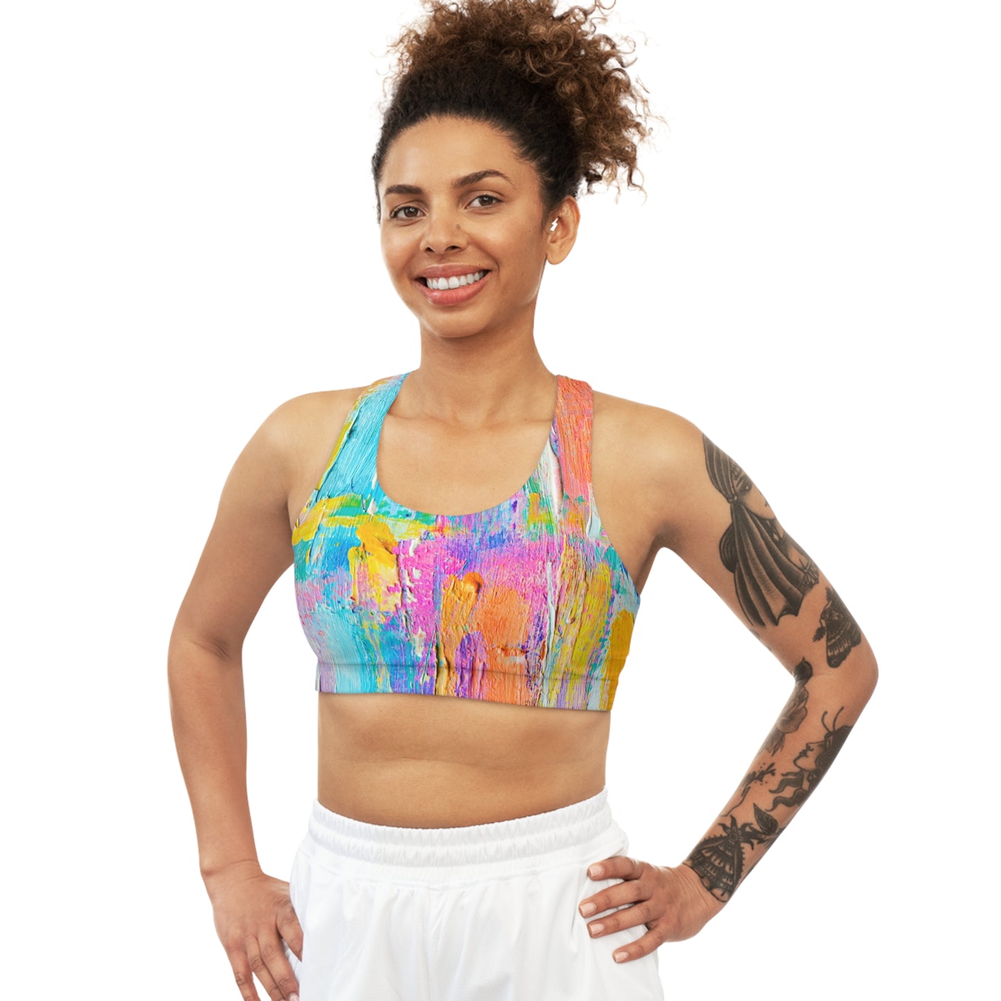 Couleurs pastel - Soutien-gorge de sport sans couture Inovax