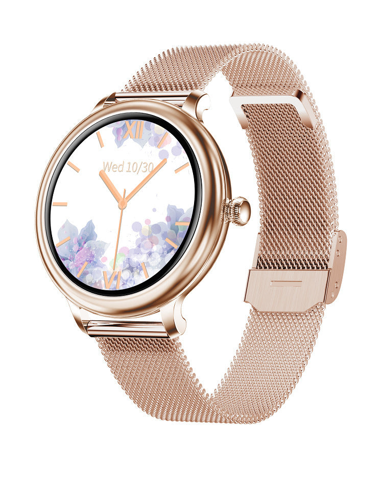 Montre intelligente pour femme, écran tactile, fréquence cardiaque, surveillance du sommeil, cercle complet