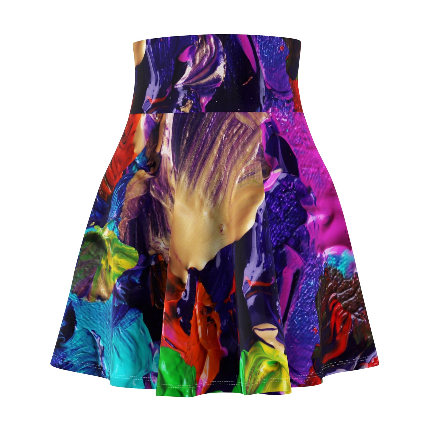 Color Paintings - Inovax Woman's Skater Skirt