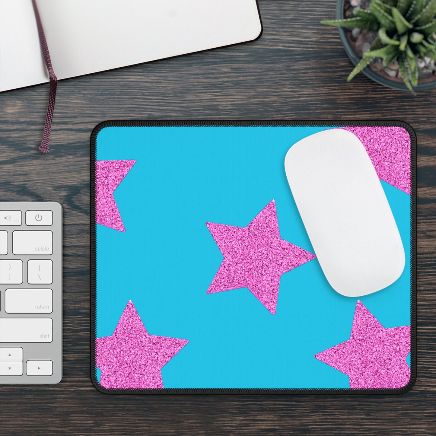 Pink Stars - Inovax Gaming Mouse Pad