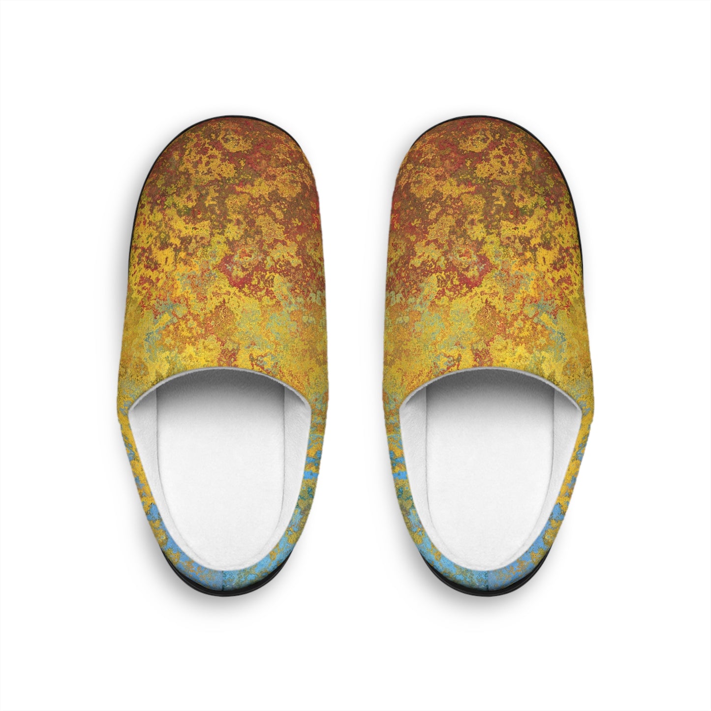 Gold and blue spots - Inovax Women's Indoor Slippers