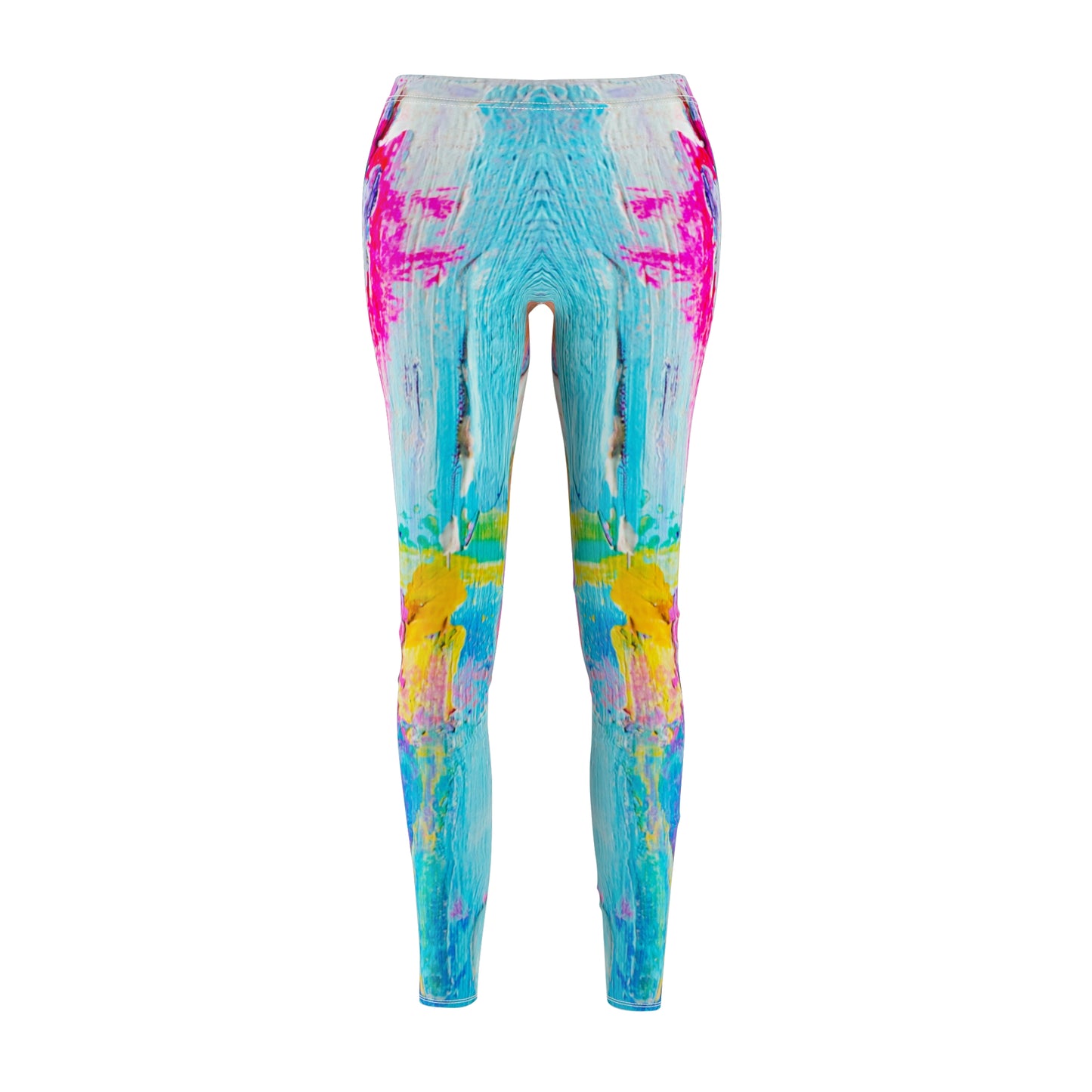 Colores pastel - Inovax Leggings casuales cortados y cosidos para mujer