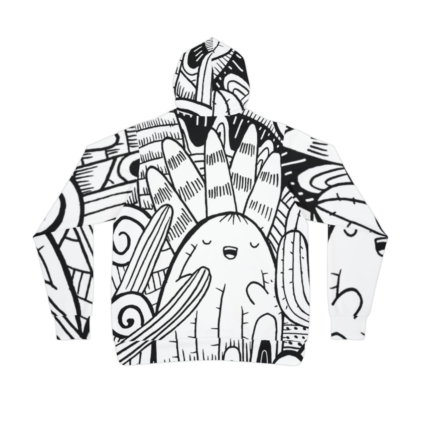 Doodle Cactus - Inovax Athletic Hoodie