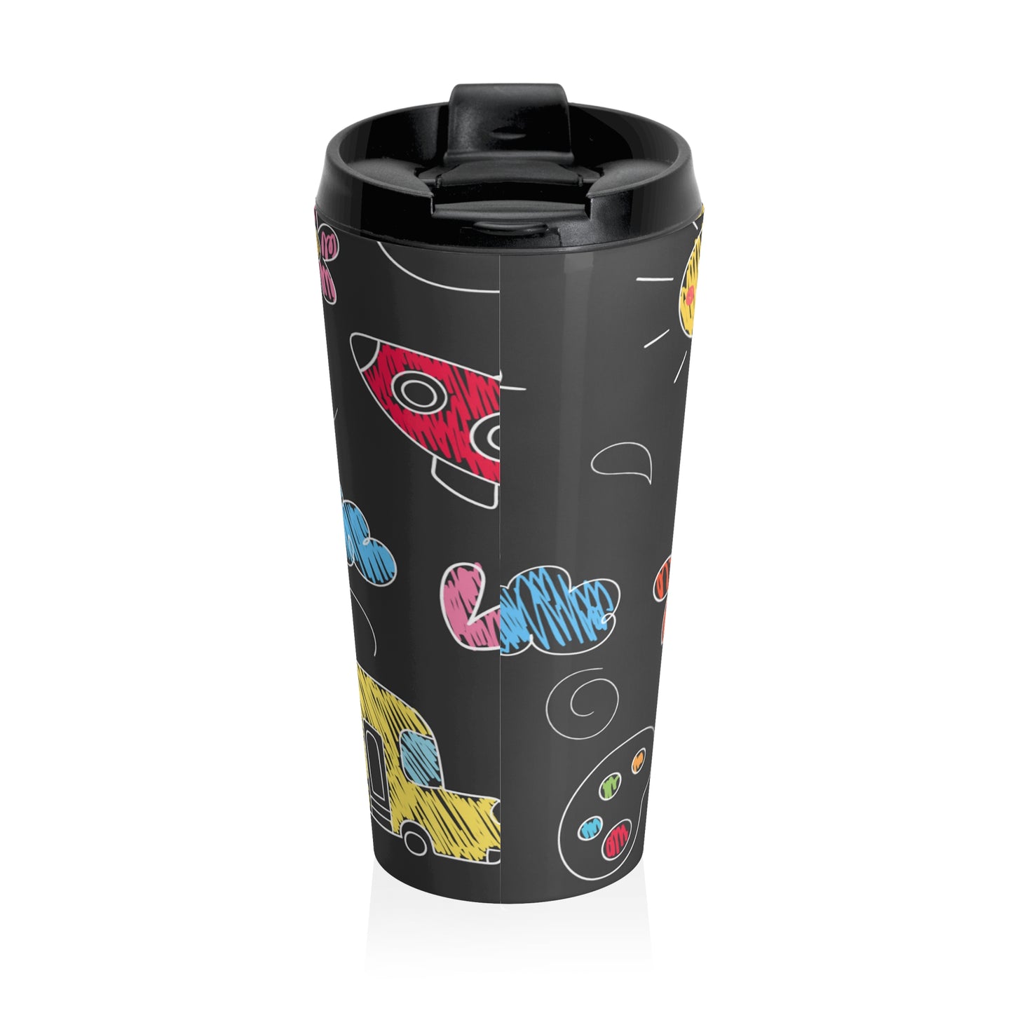 Kids Doodle Playground - Inovax Stainless Steel Travel Mug