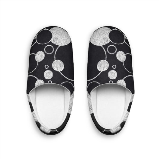 Black Dots - Inovax Women's Indoor Slippers