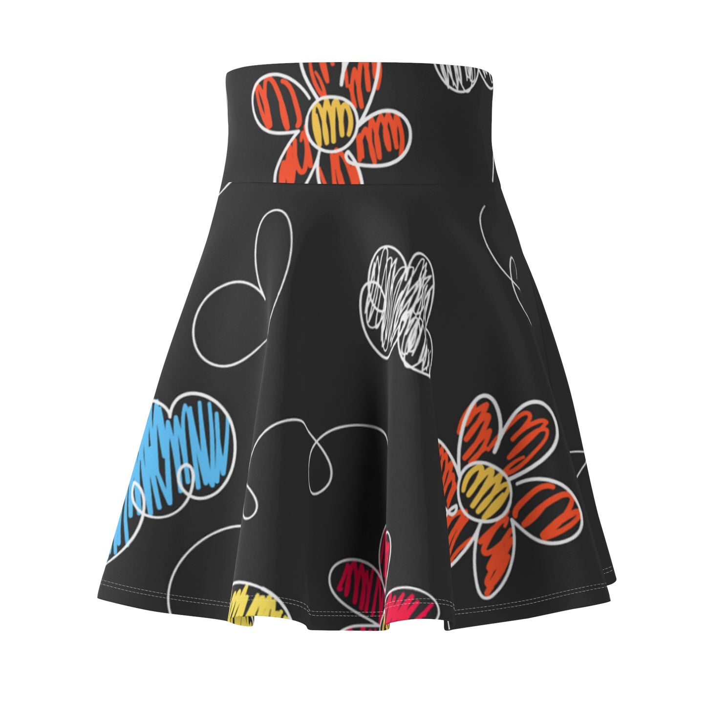 Kids Doodle Playground - Inovax Woman's Skater Skirt